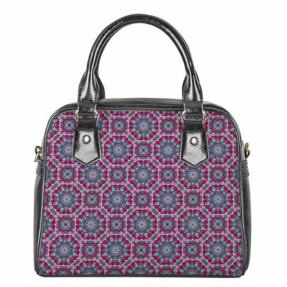 Magenta Mandala Bohemian Pattern Print Shoulder Handbag