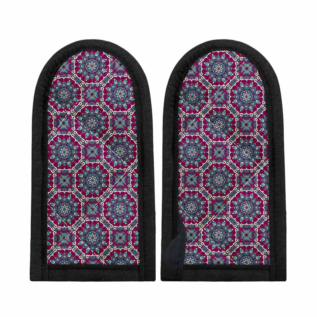 Magenta Mandala Bohemian Pattern Print Skillet Handle Cover