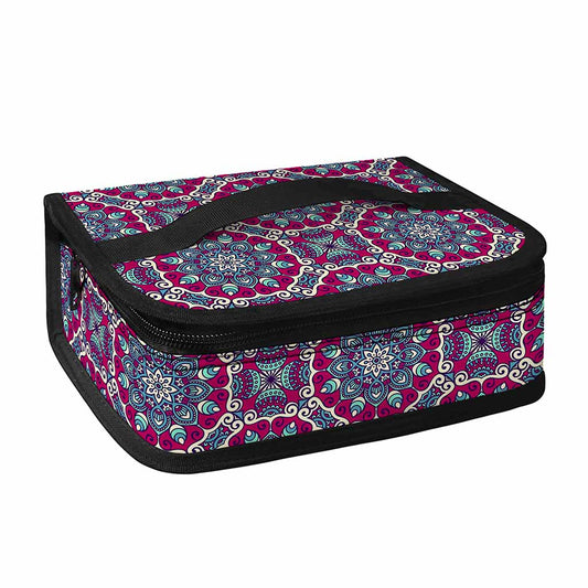 Magenta Mandala Bohemian Pattern Print Small Lunch Bag