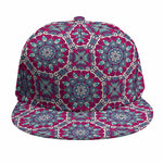 Magenta Mandala Bohemian Pattern Print Snapback Cap