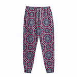 Magenta Mandala Bohemian Pattern Print Sweatpants