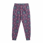Magenta Mandala Bohemian Pattern Print Sweatpants