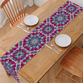 Magenta Mandala Bohemian Pattern Print Table Runner