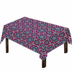 Magenta Mandala Bohemian Pattern Print Tablecloth