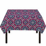 Magenta Mandala Bohemian Pattern Print Tablecloth