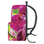 Magenta Orchid Flower Print Backpack