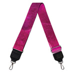 Magenta Orchid Flower Print Bag Strap