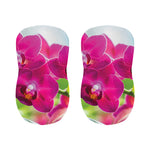 Magenta Orchid Flower Print Bar Stool Covers