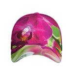 Magenta Orchid Flower Print Baseball Cap