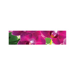 Magenta Orchid Flower Print Bed Runner