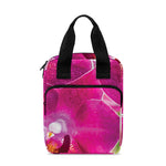 Magenta Orchid Flower Print Bible Tote Bag