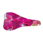 Magenta Orchid Flower Print Bicycle Seat Cover