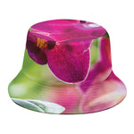 Magenta Orchid Flower Print Bucket Hat
