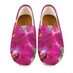 Magenta Orchid Flower Print Casual Shoes