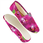 Magenta Orchid Flower Print Casual Shoes