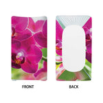 Magenta Orchid Flower Print Changing Pad Cover