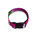 Magenta Orchid Flower Print Dog Collar