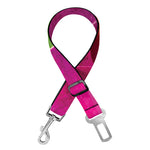 Magenta Orchid Flower Print Dog Seat Belt