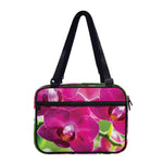 Magenta Orchid Flower Print Double Strap Bible Bag