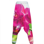 Magenta Orchid Flower Print Hammer Pants