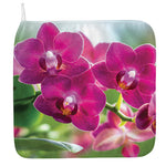 Magenta Orchid Flower Print Hand Towel