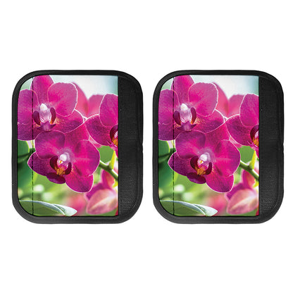 Magenta Orchid Flower Print Handle Covers