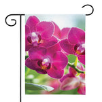 Magenta Orchid Flower Print House Flag