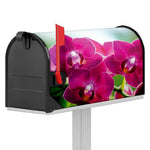 Magenta Orchid Flower Print Mailbox Cover