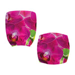 Magenta Orchid Flower Print Office Chair Cover