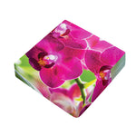 Magenta Orchid Flower Print Outdoor Seat Cushion Cover