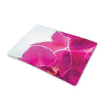 Magenta Orchid Flower Print Pet Cooling Mat Cover