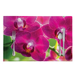 Magenta Orchid Flower Print Placemat