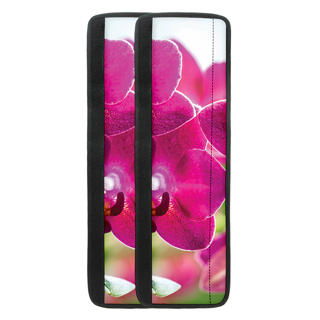 Magenta Orchid Flower Print Refrigerator Handle Covers