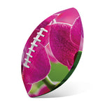 Magenta Orchid Flower Print Rugby Ball