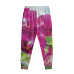 Magenta Orchid Flower Print Sweatpants