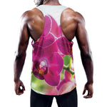 Magenta Orchid Flower Print Training Tank Top