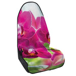 Magenta Orchid Flower Print Waterproof Car Seat Cover