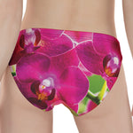 Magenta Orchid Flower Print Women's Panties