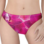 Magenta Orchid Flower Print Women's Thong