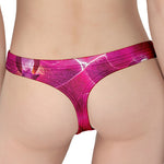 Magenta Orchid Flower Print Women's Thong