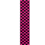 Magenta Pink And Black Checkered Print Table Runner