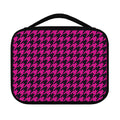 Magenta Pink And Black Houndstooth Print Classic Bible Case