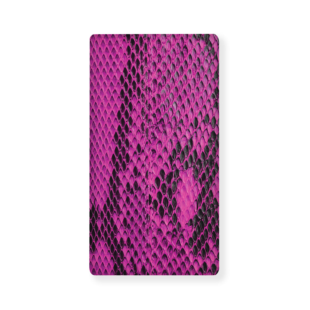 Magenta Pink And Black Snakeskin Print Baby Crib Sheet