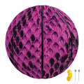 Magenta Pink And Black Snakeskin Print Basketball