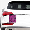Magenta Pink And Black Snakeskin Print Car Sticker