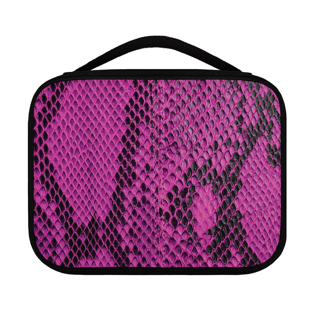 Magenta Pink And Black Snakeskin Print Classic Bible Case