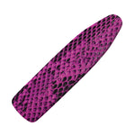 Magenta Pink And Black Snakeskin Print Ironing Board Cover