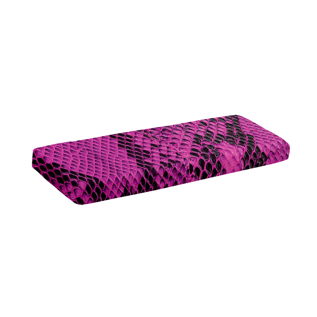 Magenta Pink And Black Snakeskin Print Piano Keyboard Cover