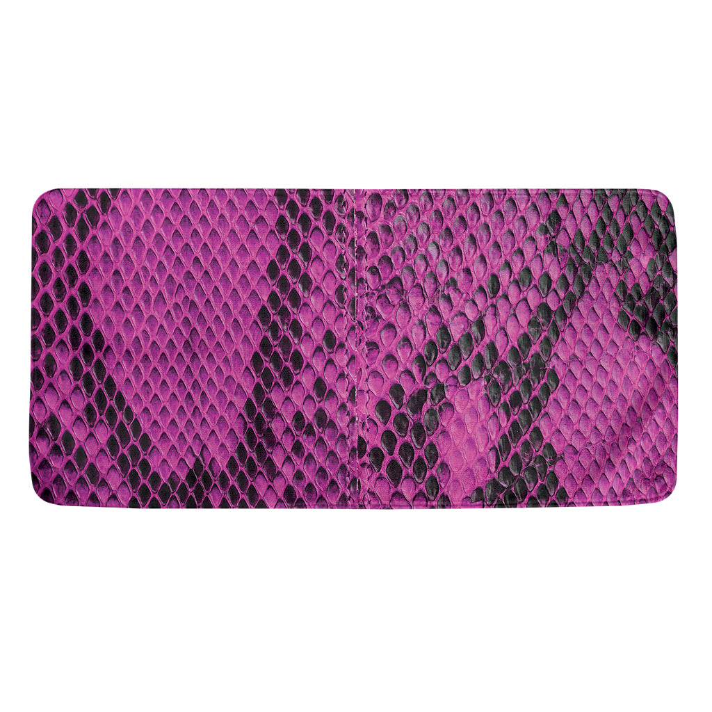 Magenta Pink And Black Snakeskin Print Towel