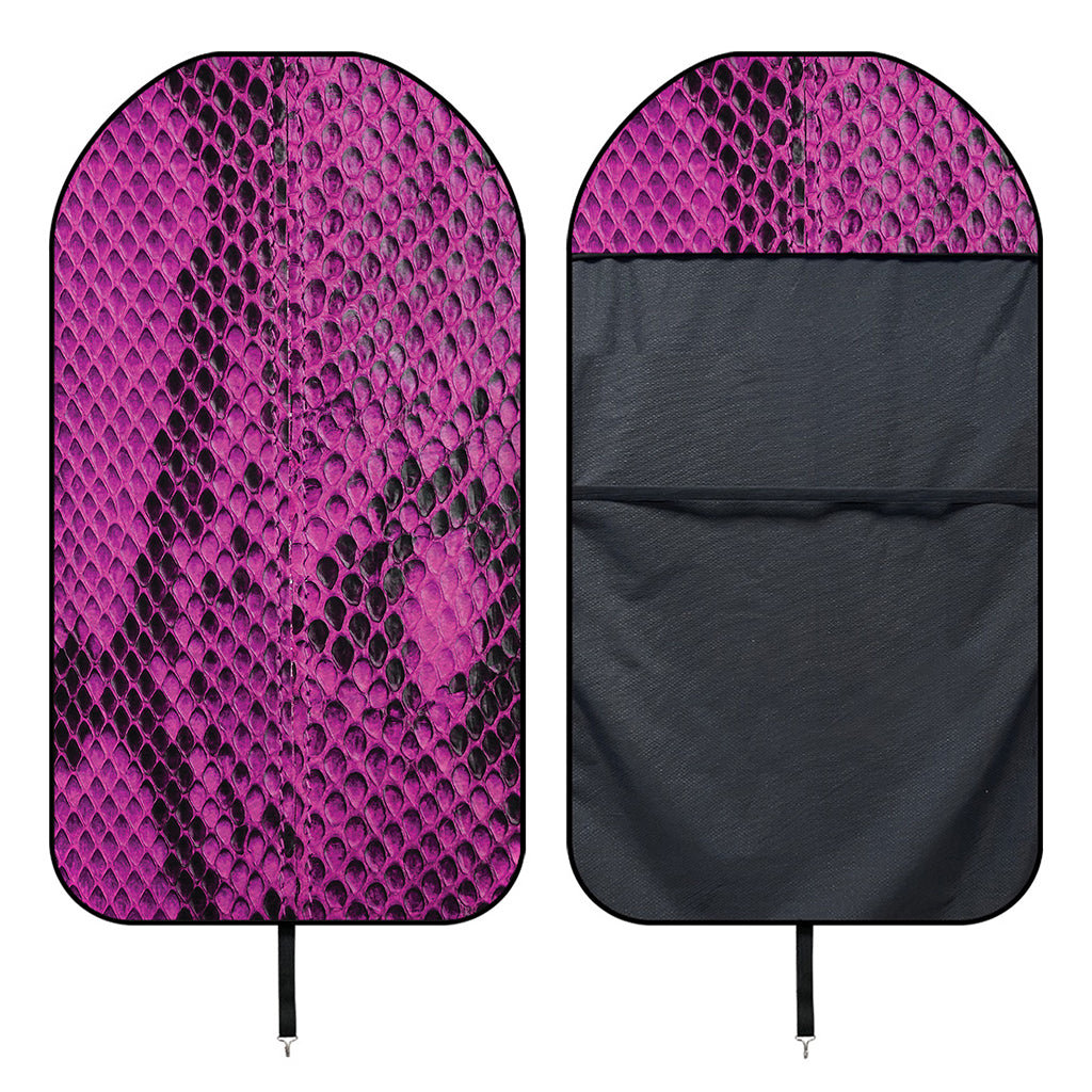 Magenta Pink And Black Snakeskin Print Waterproof Car Seat Cover